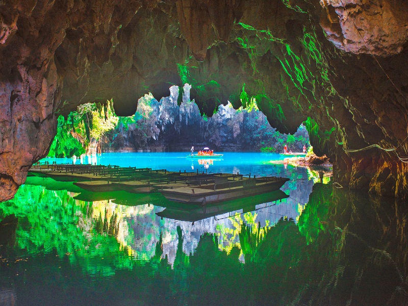 德天跨国瀑布•鹅泉•通灵大峡谷•浩坤湖•巴马水晶宫•三