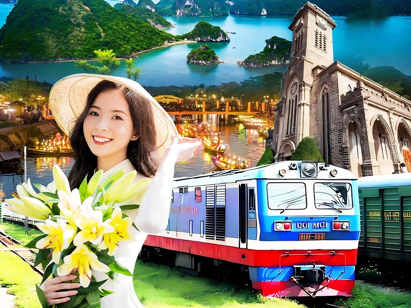 <b>全国首发境外米轨旅游专列【越南全景•下龙湾•首都河内•芽庄•西贡】米轨旅游空调专列12日游】</b>